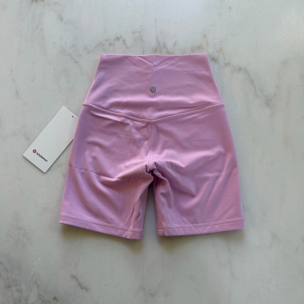 lululemon Vita Pink Align Shorts High-Rise Bike Shorts Size 2
